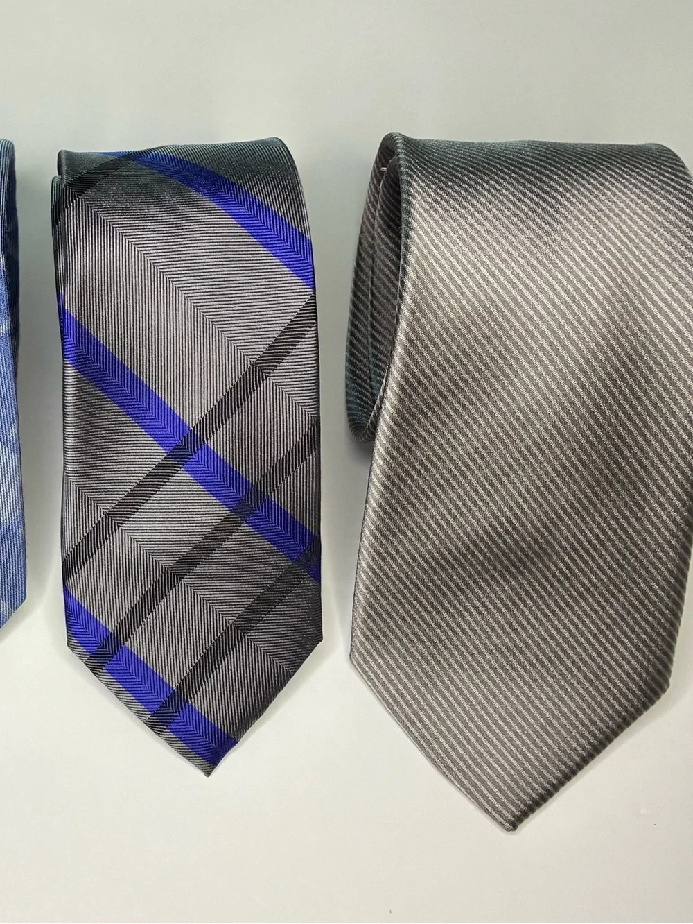 4 CALVIN KLEIN Designer Mens Neckties lot in good condition Silk & Silk blend